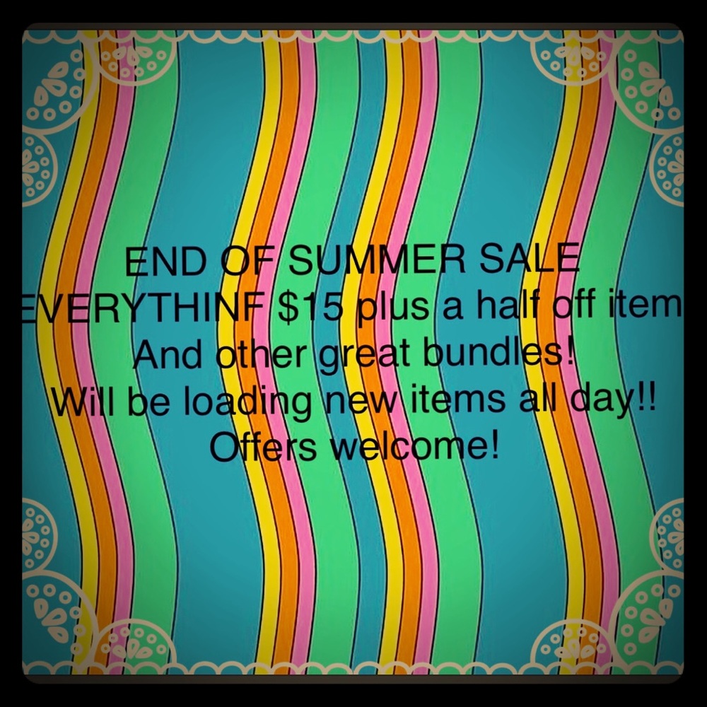 END OF SUMMER SALE